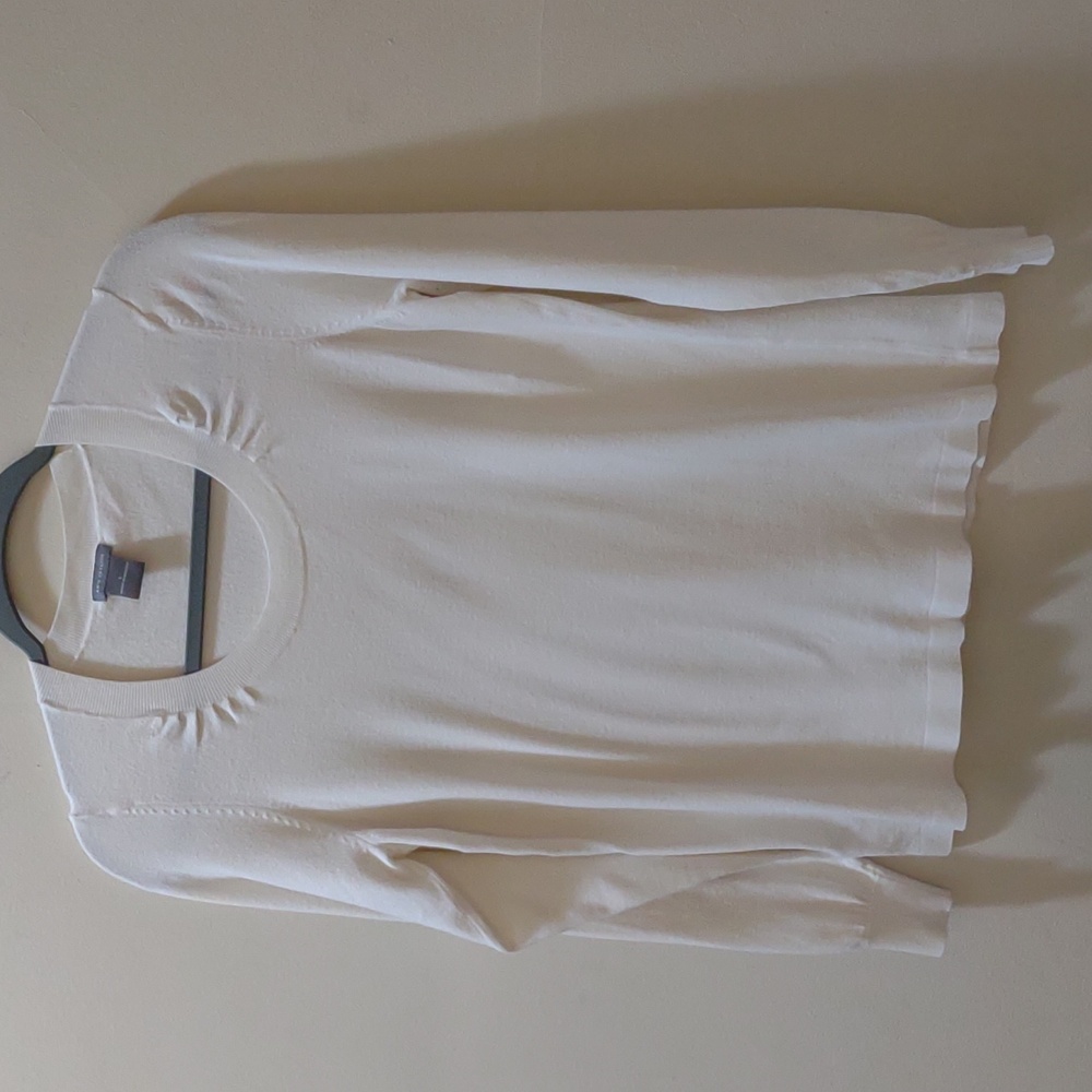 Ann Taylor Gathered Neckline long sleeve
